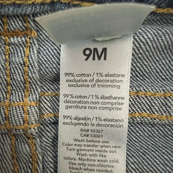 OshKosh B’gosh 9 month boy girl Baby light blue skinny jeans NWT - Picture 6 of 7